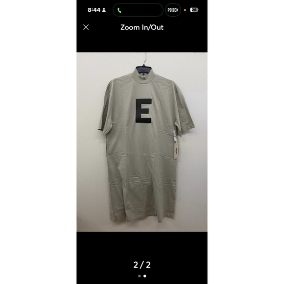 Fear of God ESSENTIALS Women's Seal 3/4 Sleeve T-Shirt Dress New - Picture 2 of 7
